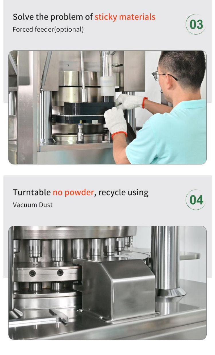 Detergent tablet press