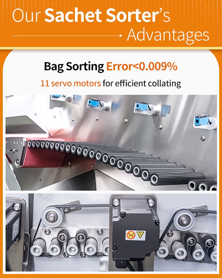 servo sachet sorting machine