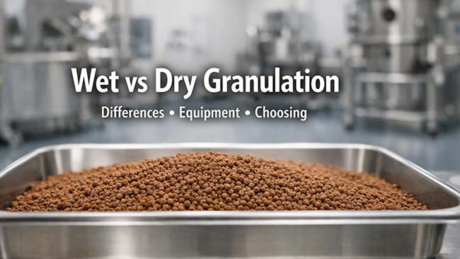 Wet Granulation vs Dry Granulation