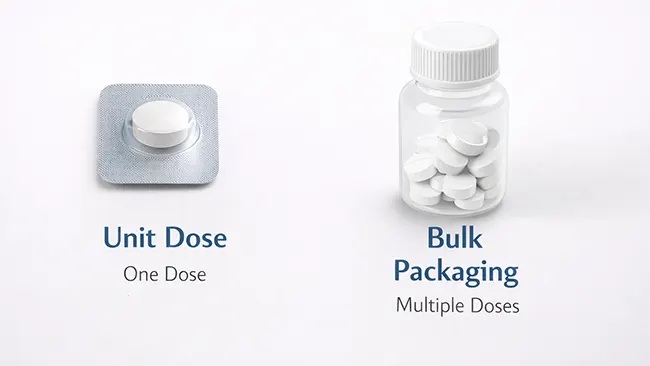 Unit dose packaging vs bulk packaging