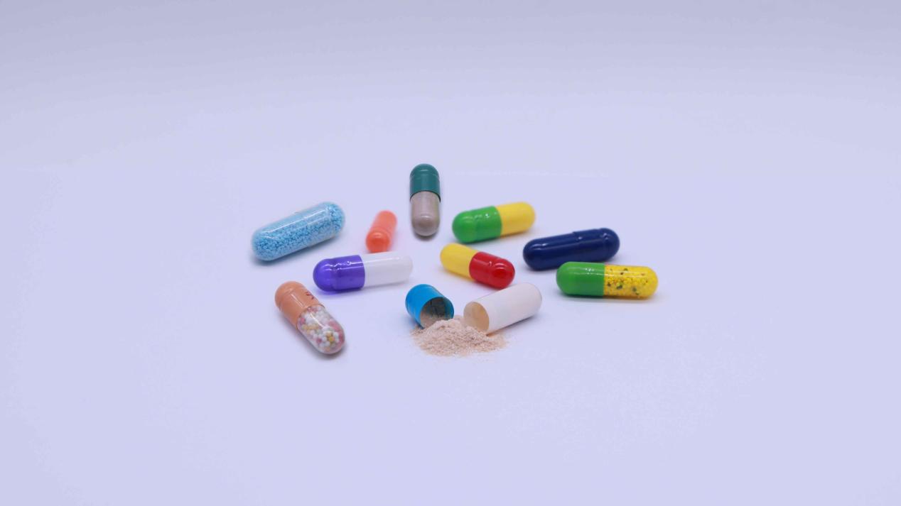 Powder granule pellet fill in capsules