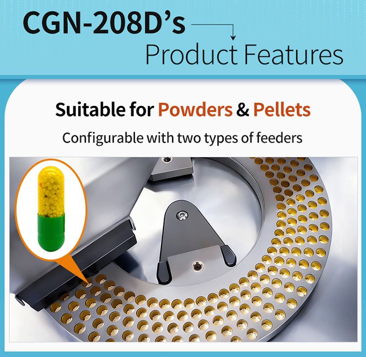 capsule filling for powder pellet