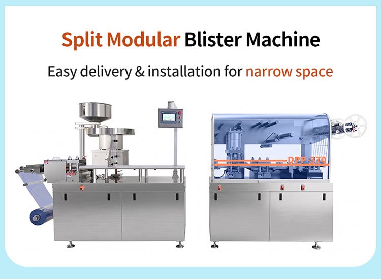 split modular blister machine