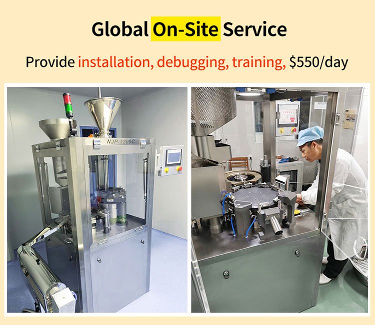 capsule filling machine commissioning