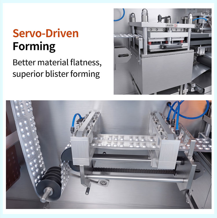 servo driven blister machine forming