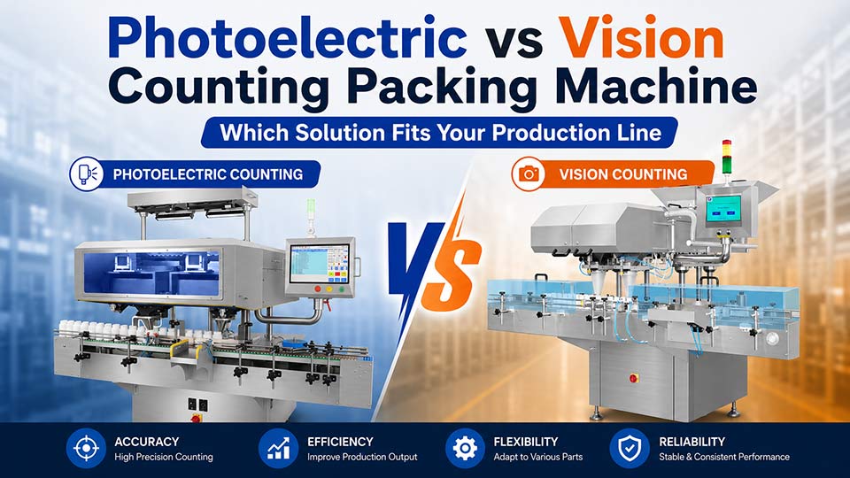 Fotoelettrico vs macchina di confezionamento a conteggio con visione: quale soluzione si adatta alla tua linea di produzione?