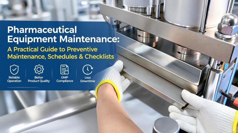 Manutenzione delle apparecchiature farmaceutiche: una guida pratica alla manutenzione preventiva, ai programmi e alle liste di controllo