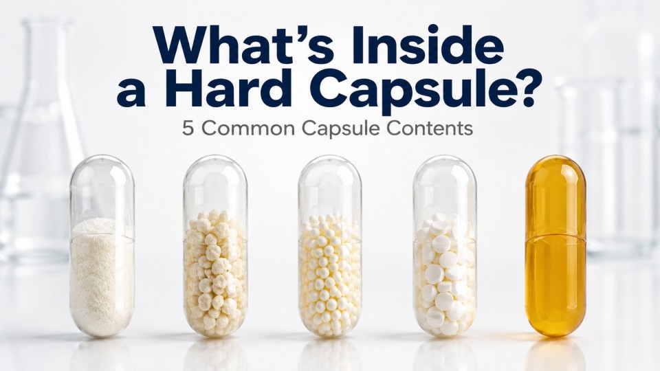 Cosa c'è dentro una capsula rigida? 5 contenuti comuni delle capsule e come vengono riempite