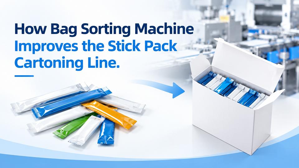 Come la macchina smistatrice di bustine migliora la linea di astucciamento di stick pack